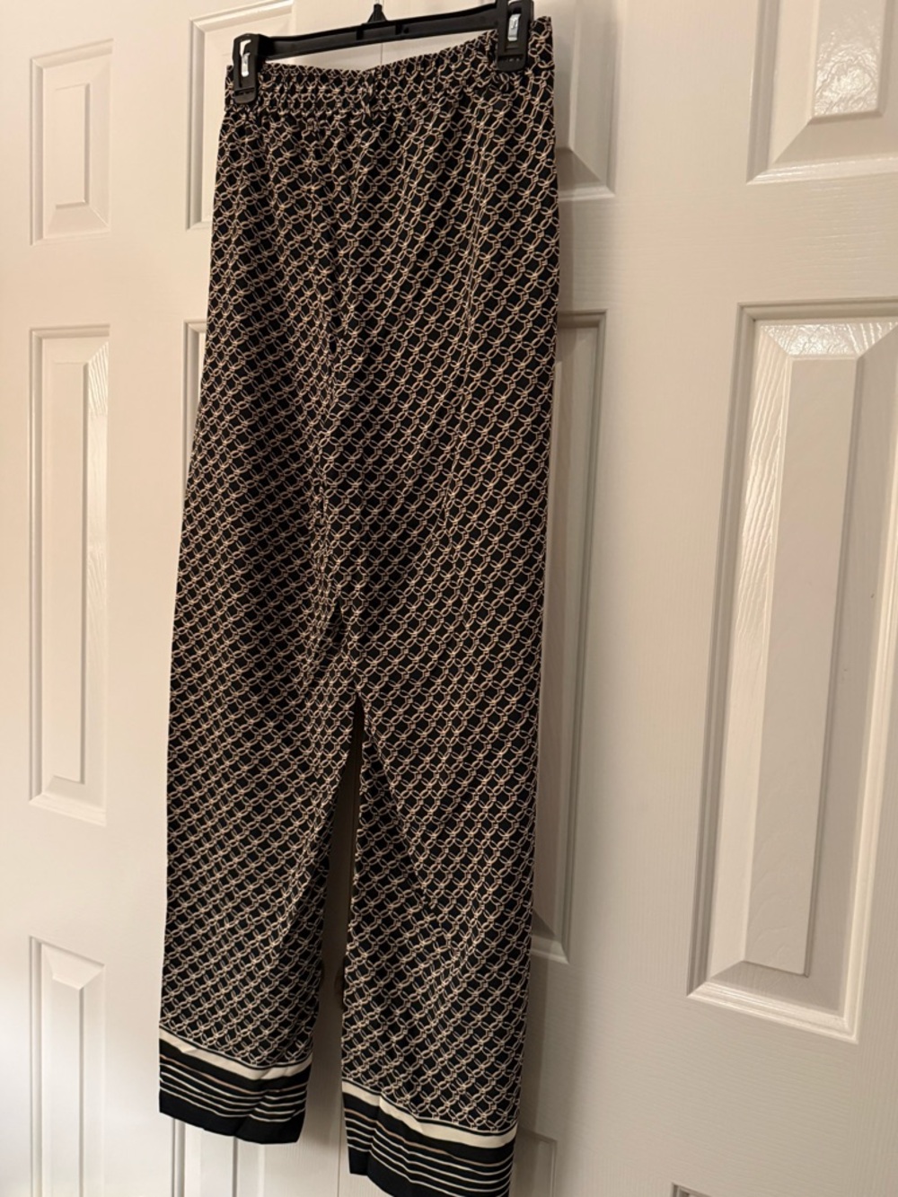 H&M Wide-Leg Trousers — Black and Beige - Picture 9 of 9